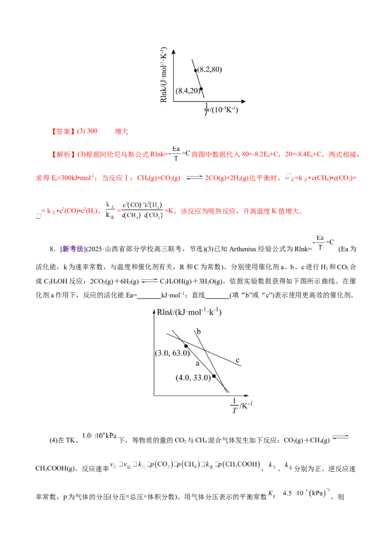 热点专项平衡常数(或速率常数)的计算及应用（解析版）_05高考化学_2025年新高考资料_二轮复习_上好课2025年高考化学二轮复习讲练测（新高考通用）3379109_主题三化学反应原理