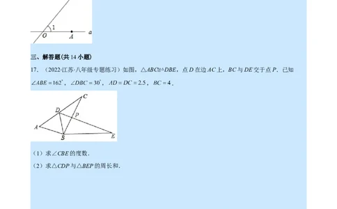 人教八年级上学期期中提升精选30题（重点突围）（原卷版）_初中数学人教版_8上-初中数学人教版_旧版_07专项讲练_学霸满分八年级数学上册重难点专题提优训练（人教版）