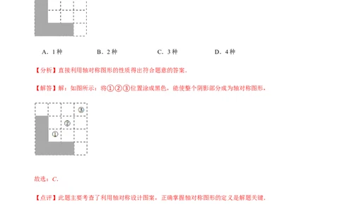 必考点08轴对称变换、画轴对称图形、用坐标表示轴对称-题型&middot;技巧培优系列2022-2023学年八年级数学上册精选专题（人教版）（解析版）_初中数学人教版_8上-初中数学人教版