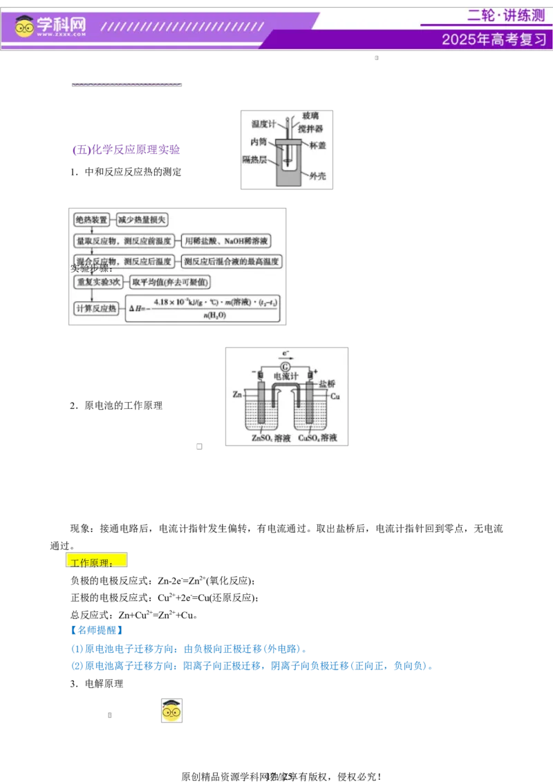 热点专项教材实验盘点（解析版）_05高考化学_2025年新高考资料_二轮复习_上好课2025年高考化学二轮复习讲练测（新高考通用）3379109_主题七化学实验
