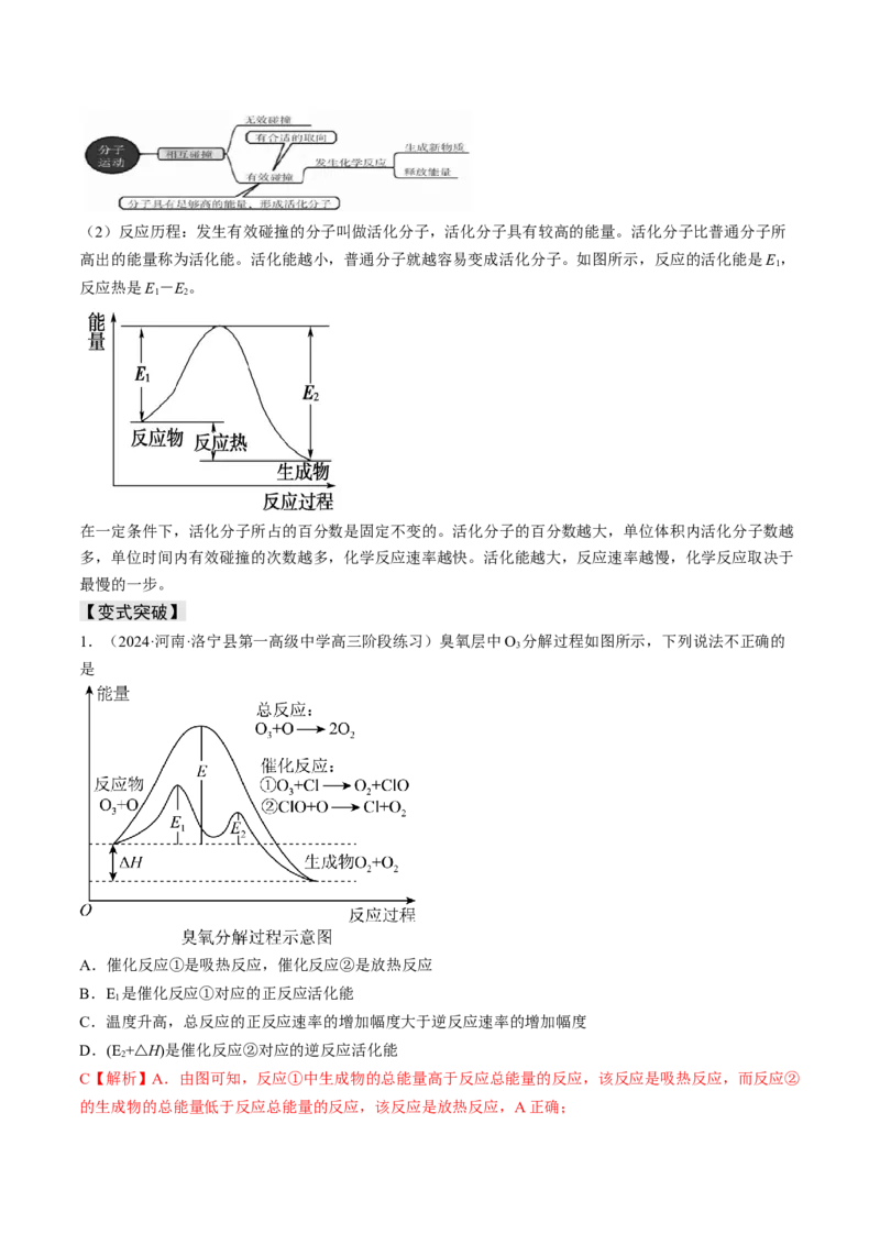 易错专题10反应机理-2024年高考化学考前易错聚焦（解析版）_05高考化学_2024年新高考资料_5.2024三轮冲刺_2024年高考化学考前易错聚焦