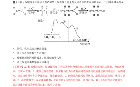 易错专题10反应机理-2024年高考化学考前易错聚焦（解析版）_05高考化学_2024年新高考资料_5.2024三轮冲刺_2024年高考化学考前易错聚焦