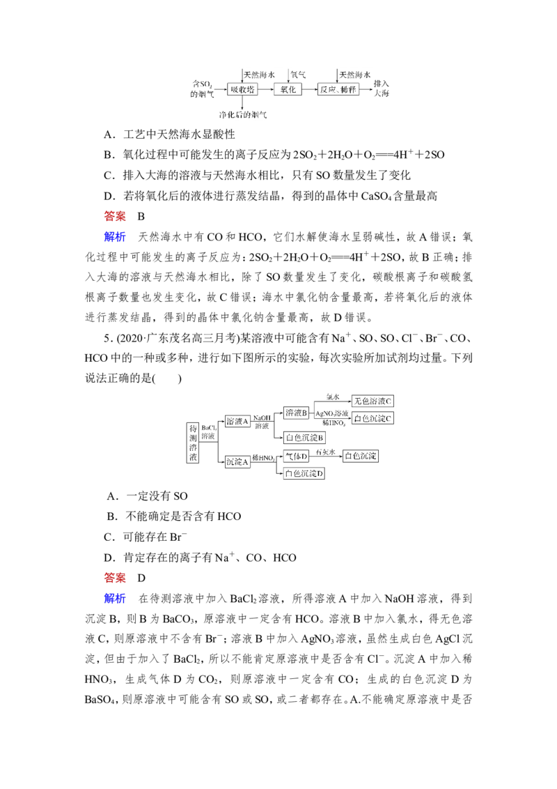 热点强化练1　离子反应在生产、生活中的应用_05高考化学_新高考复习资料_2023年新高考资料_一轮复习_2023年新高考大一轮复习讲义_2023年高考化学一轮复习讲义（新高考）_赠补充习题