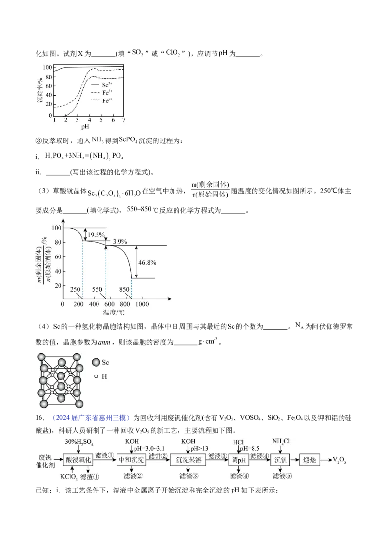 押广东卷第18题&nbsp;工艺流程综合题（原卷版）_05高考化学_2024年新高考资料_5.2024三轮冲刺_备战2024年高考化学临考题号押题（广东卷）323301515