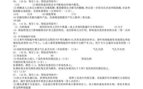 理科综合答案_05高考化学_高考模拟题_全国课标版_河南省信阳高级中学23届高三上学期开学考试理综含答案