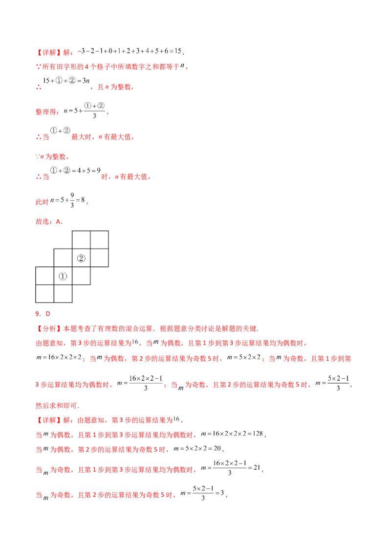 第2章有理数的运算（单元测试&middot;培优卷）-（人教版）_初中数学_七年级数学上册（人教版）_专题突破练习-V4