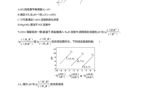 备战2025年高考二轮复习化学（通用版）大单元选择题突破10　A组Word版含解析_05高考化学_2025年新高考资料_二轮复习_备战2025年高考化学二轮复习题型突破练习（含解析）