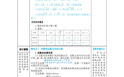 第2课时实数的简单运算_初中数学人教版_7下-初中数学人教版_7下-初中数学人教版（2025春季新版）持续更新_03教案齐全_第八章实数_8.3实数及其简单运算