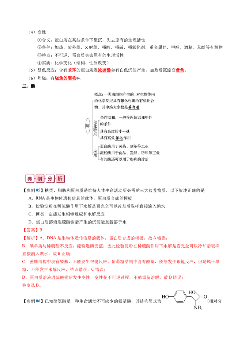 知识清单30+营养物质+有机合成与推断-口袋书2024年高考化学一轮复习知识清单_05高考化学_2024年新高考资料_1.2024一轮复习_2024年高考化学一轮复习知识清单