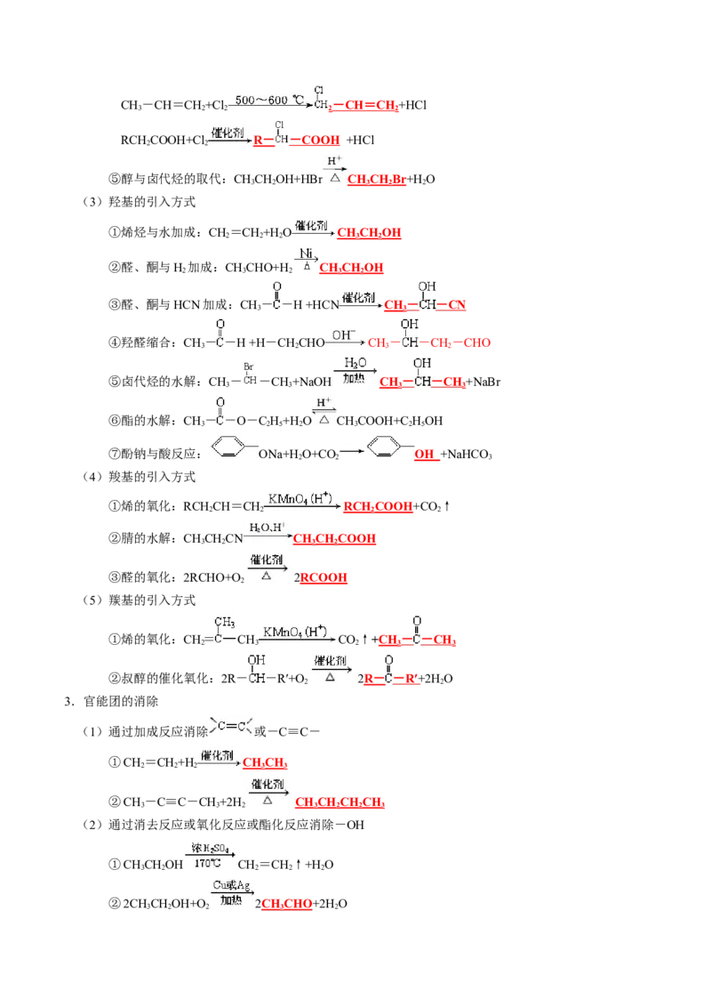 知识清单30+营养物质+有机合成与推断-口袋书2024年高考化学一轮复习知识清单_05高考化学_2024年新高考资料_1.2024一轮复习_2024年高考化学一轮复习知识清单