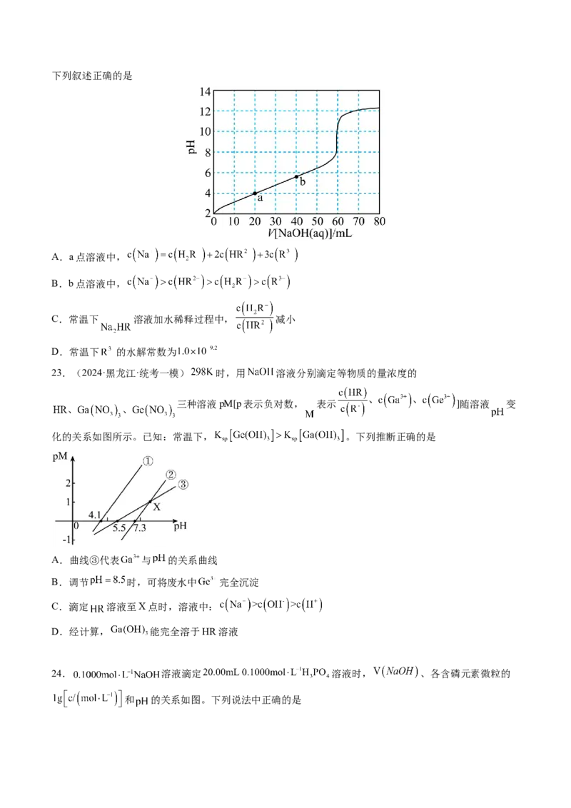 押新高考卷第13-14题电化学原理与应用、电解质溶液曲线（原卷版）_05高考化学_2024年新高考资料_5.2024三轮冲刺_备战2024年高考化学临考题号押题（新高考通用）323031313