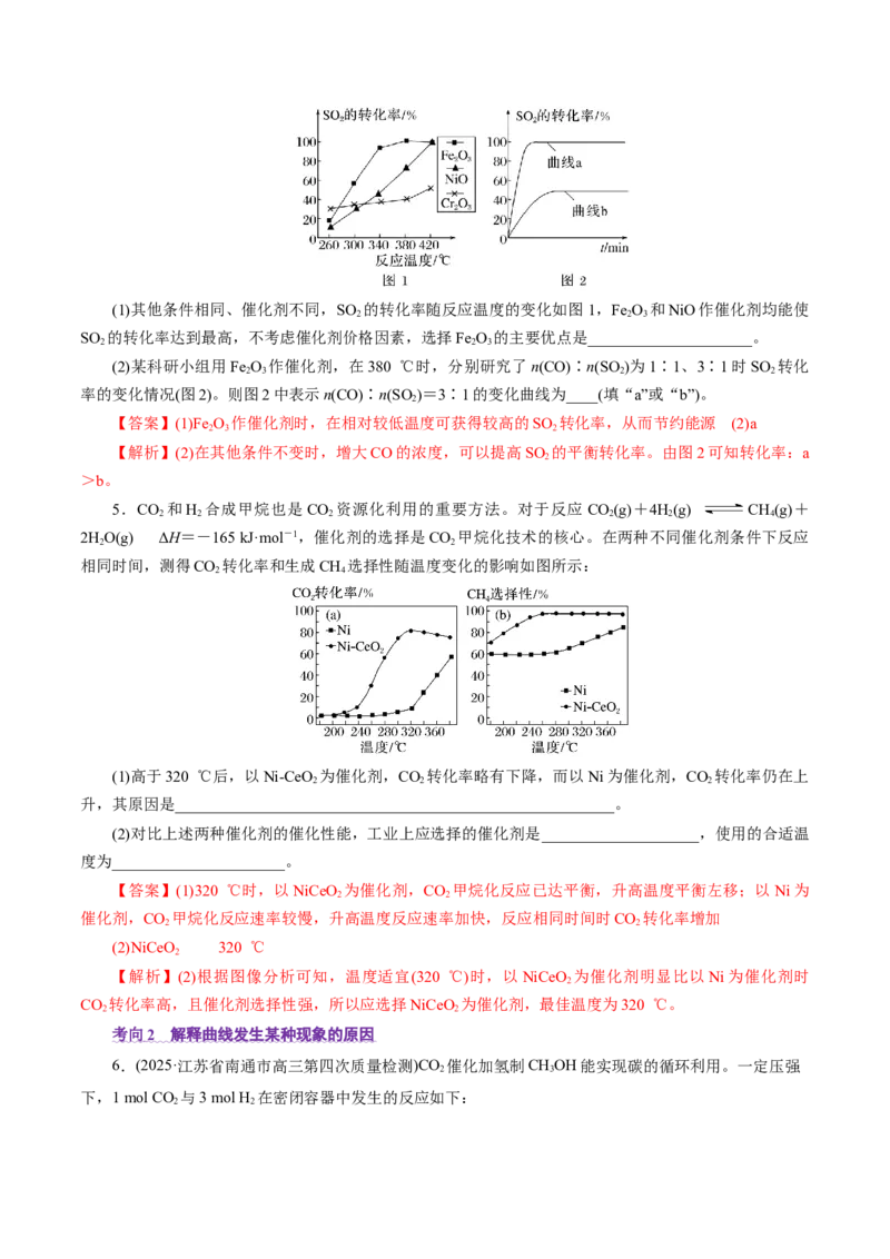 热点专项多平衡体系中最佳反应条件、选择性、转化率、产率判断（解析版）_05高考化学_2025年新高考资料_二轮复习_上好课2025年高考化学二轮复习讲练测（新高考通用）3379109