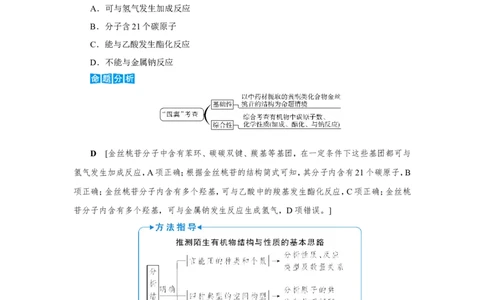 专题突破(十一)陌生有机化合物的结构与性质（教案）_05高考化学_新高考复习资料_2022年新高考资料_2022届一轮复习讲练结合_第九章常见的有机化合物