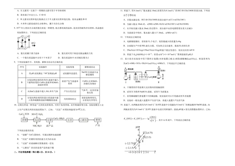 原创（新高考）2021届高考考前冲刺卷化学（七）学生版_05高考化学_新高考复习资料_2021新高考资料_2021届高考考前冲刺卷（新高考）5.31更新