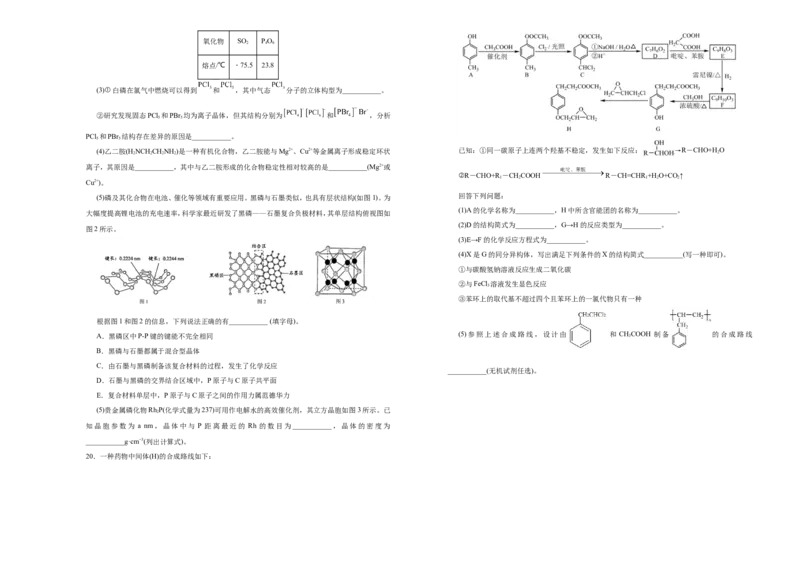 原创（新高考）2021届高考考前冲刺卷化学（七）学生版_05高考化学_新高考复习资料_2021新高考资料_2021届高考考前冲刺卷（新高考）5.31更新
