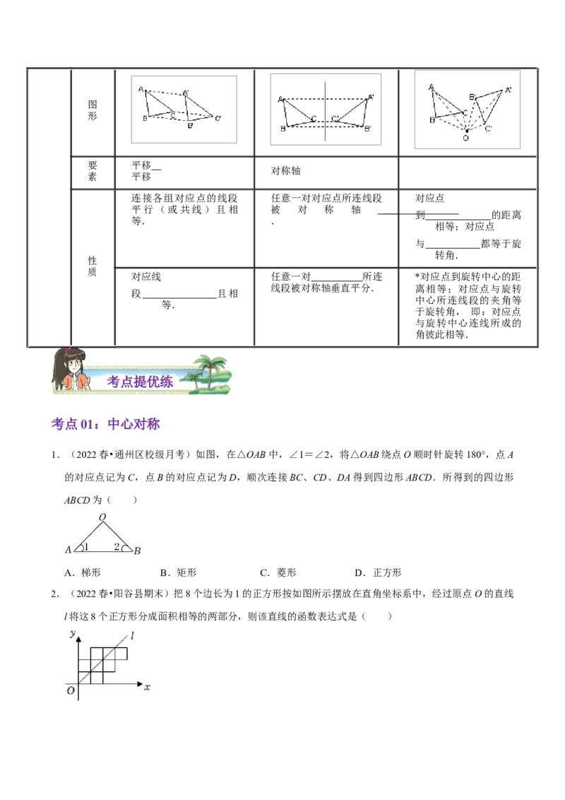 第23章旋转（原卷版）_初中数学人教版_9上-初中数学人教版_07专项讲练_培优方案九年级数学上册章节重点复习考点讲义（人教版）_第23章旋转