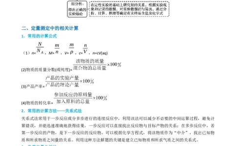 升级版微专题45定量测量类综合实验-备战2024年高考化学考点微专题（原卷版）(全国版)_05高考化学_新高考复习资料_2024年新高考资料_一轮复习资料