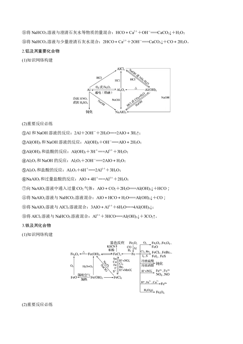 秘籍03+考前常考知识点汇总-备战2024年高考化学抢分秘籍（新高考专用）[44418965]_05高考化学_2024年新高考资料_5.2024三轮冲刺_备战2024年高考化学抢分秘籍（新高考专用）322209527