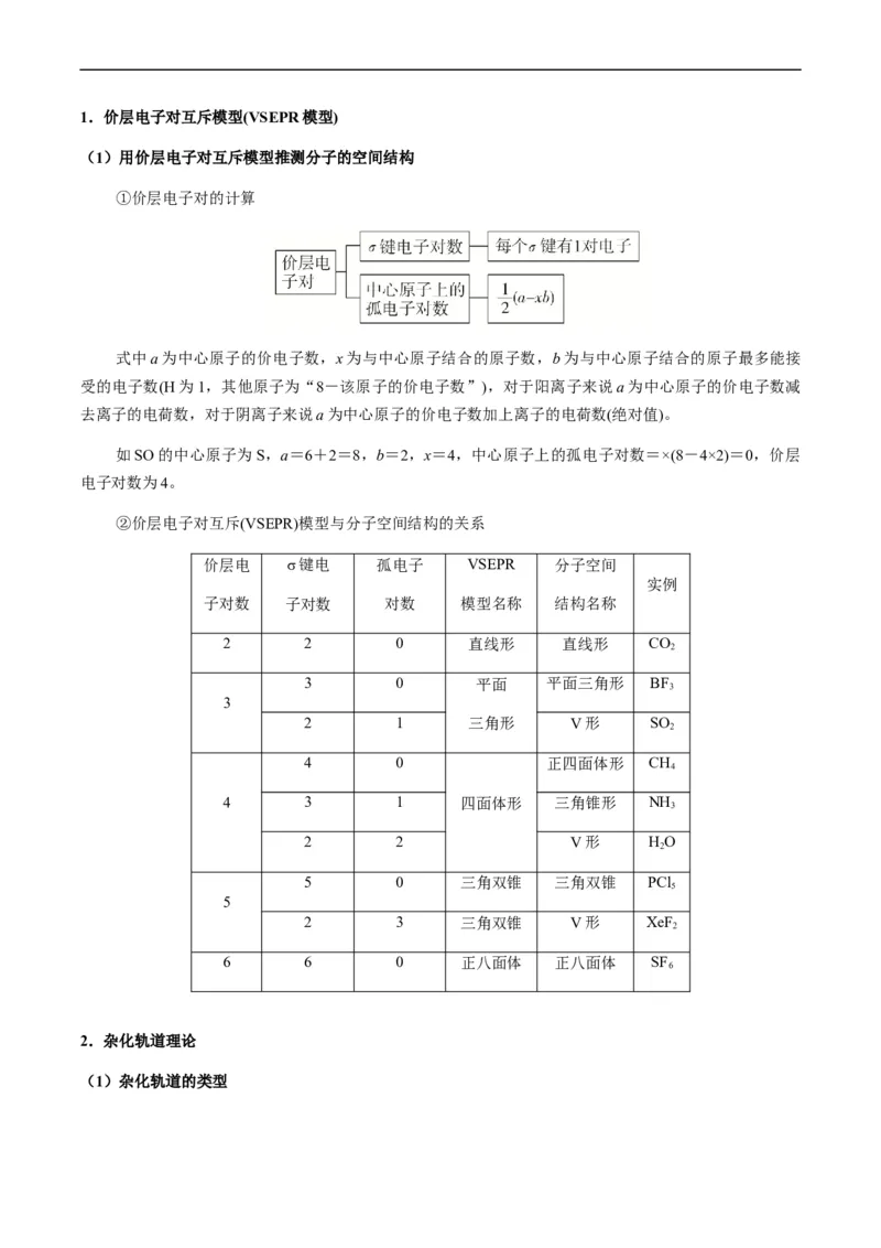 热点08分子结构与性质-2024年高考化学热点&middot;重点&middot;难点专练（新高考专用）（原卷版）_05高考化学_新高考复习资料_2024年新高考资料_❤专项复习资料