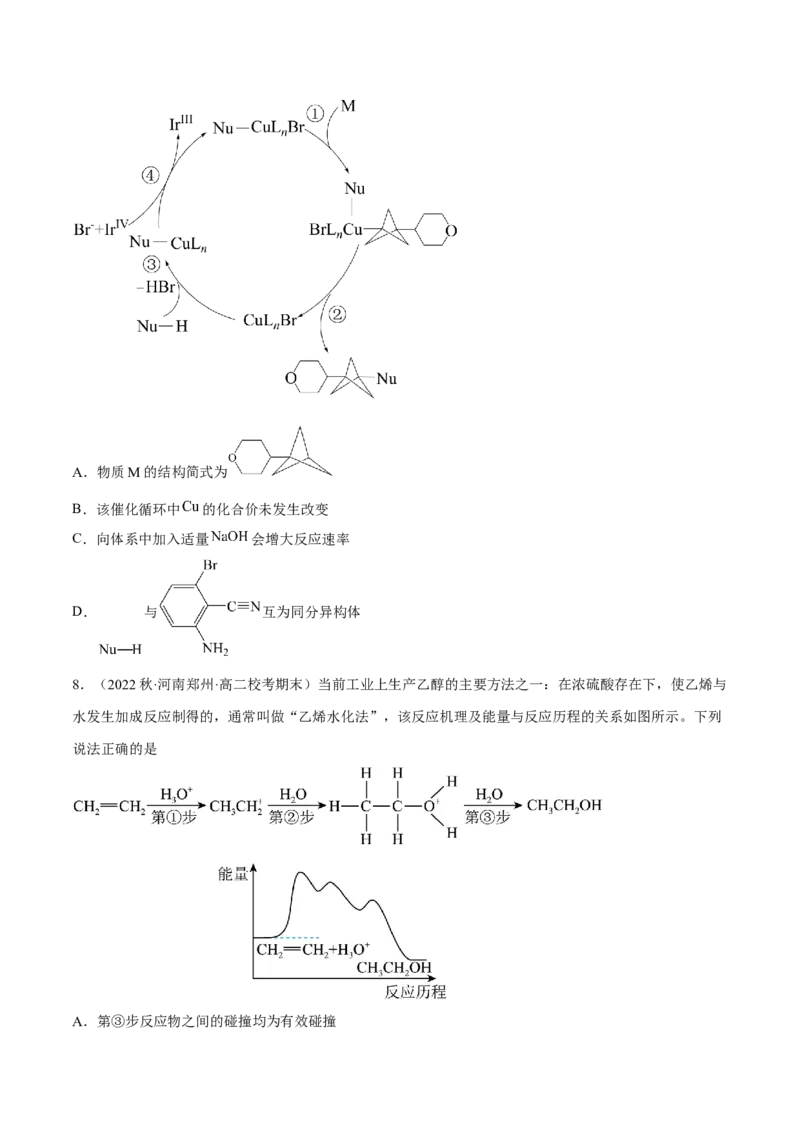 专题十七反应机理（专讲）-冲刺2023年高考化学二轮复习核心考点逐项突破（原卷版）_05高考化学_新高考复习资料_2023年新高考资料_二轮复习