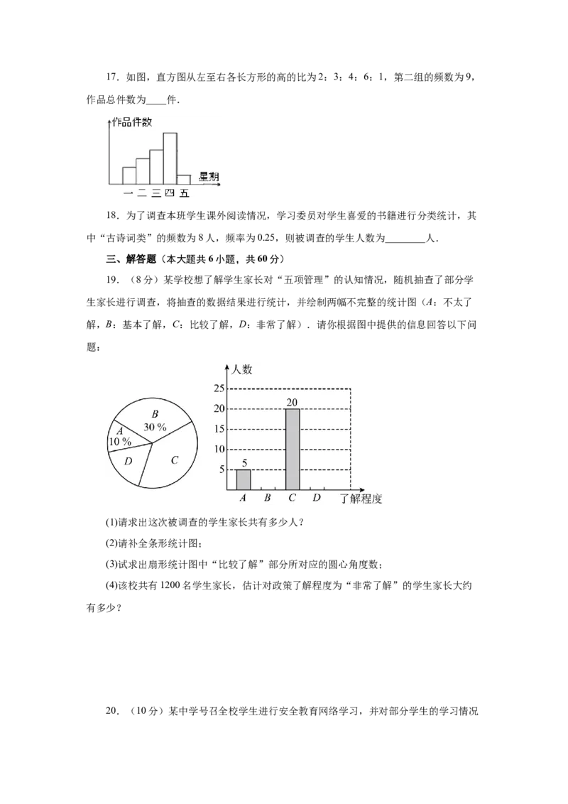 第10章数据的收集、整理与描述（提高篇）-挑战满分七年级数学下册阶段性复习精选精练（人教版）_初中数学人教版_7下-初中数学人教版_7下-初中数学人教版（旧版）赠送_06习题试卷