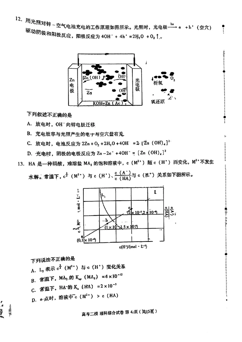 九江二模理科综合能力测试公众号：一枚试卷君_05高考化学_高考模拟题_新高考_2023届江西省九江市第二次高考模拟统一考试（九江二模）理综
