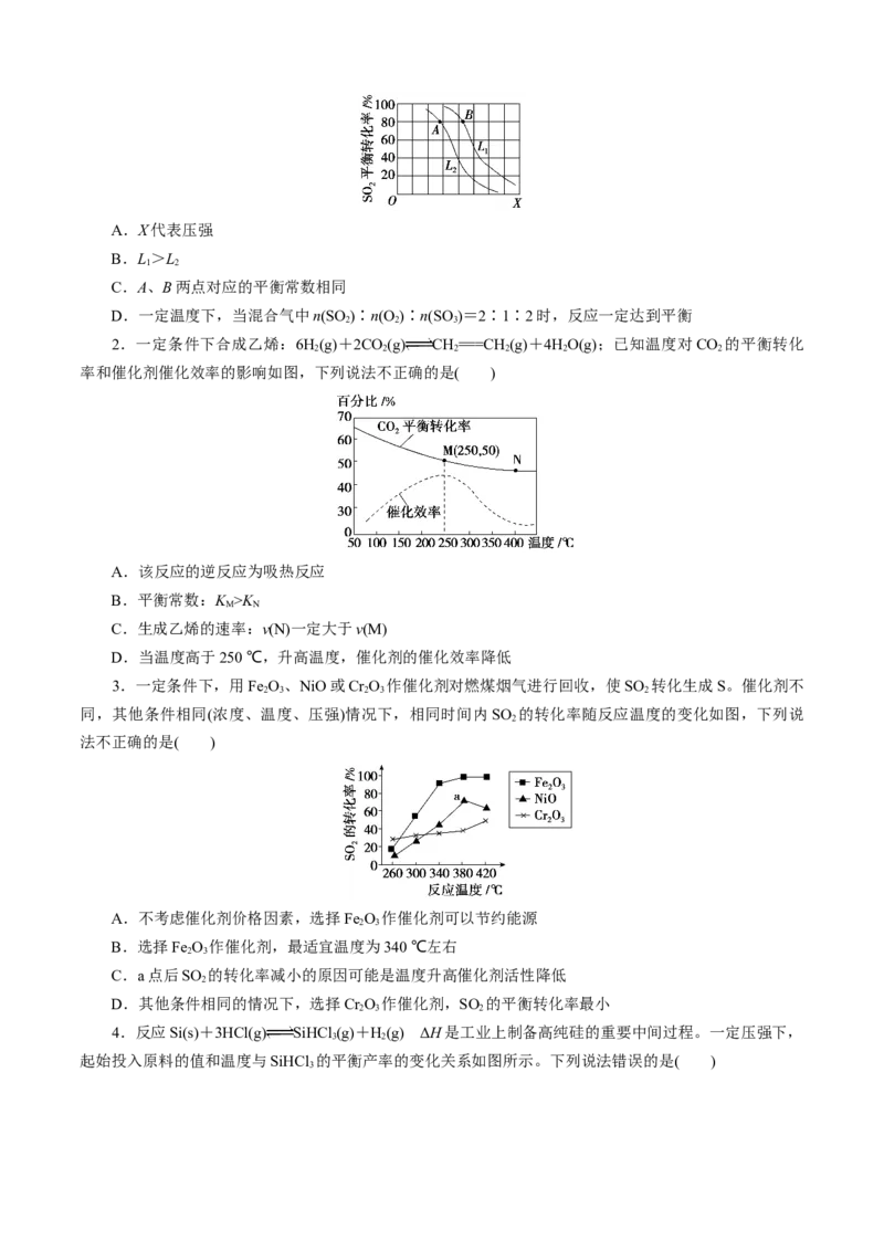 模板03化学反应速率与平衡图像分析(原卷版)_05高考化学_2025年新高考资料_二轮复习_2025年高考化学答题技巧与模板构建338868722_第一部分选择题突破