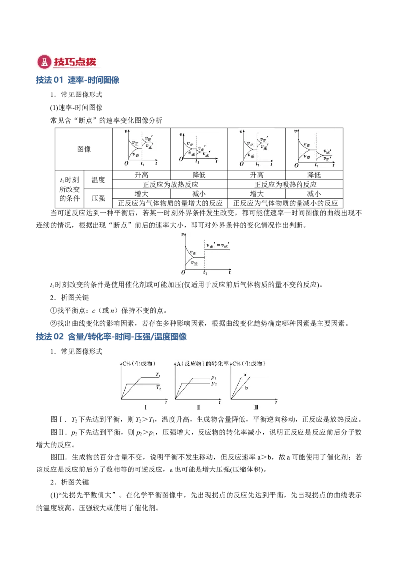 模板03化学反应速率与平衡图像分析(原卷版)_05高考化学_2025年新高考资料_二轮复习_2025年高考化学答题技巧与模板构建338868722_第一部分选择题突破