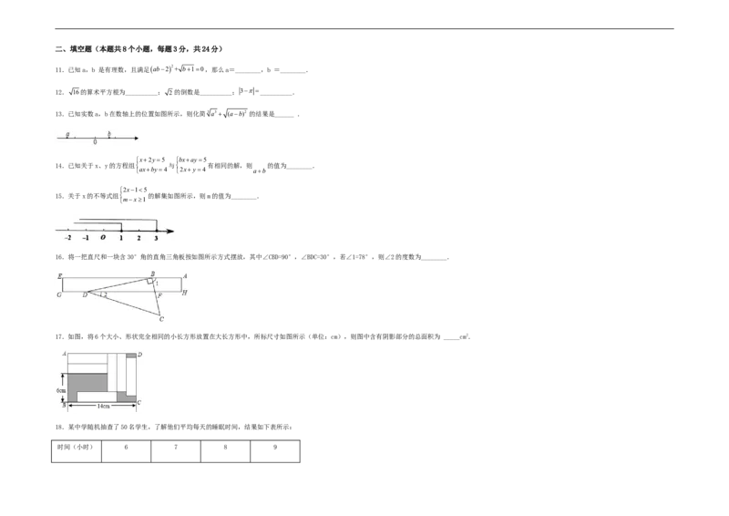 期末满分突破重难易错典题卷（轻松拿满分）（考试版）_初中数学人教版_7下-初中数学人教版_7下-初中数学人教版（旧版）赠送_06习题试卷_4期末试卷