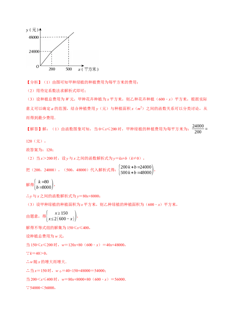 第15讲一次函数的实际应用（5个必考点）（必考点分类集训）（人教版）（教师版）_初中数学_八年级数学下册（人教版）_考点分类必刷题-U181