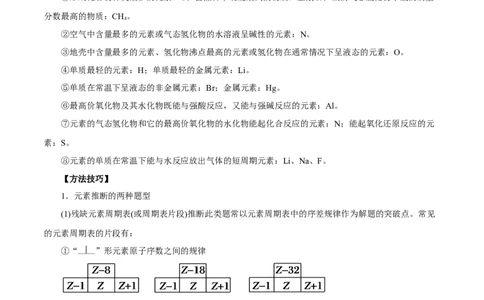 专题讲座（三）&ldquo;位-构-性&rdquo;综合推断题的解题方法（讲）原卷版_05高考化学_新高考复习资料_2022年新高考资料_2022年高考化学一轮复习讲练测（新教材新高考）