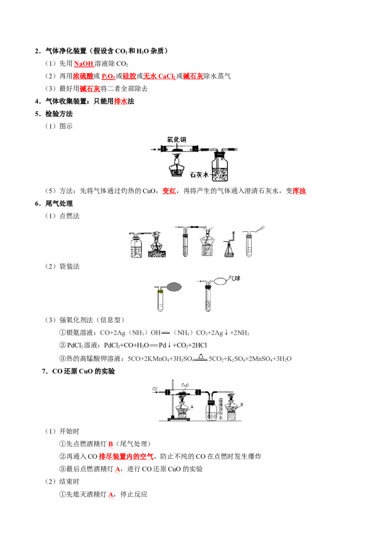 知识清单32+物质的制备-口袋书2024年高考化学一轮复习知识清单_05高考化学_2024年新高考资料_1.2024一轮复习_2024年高考化学一轮复习知识清单