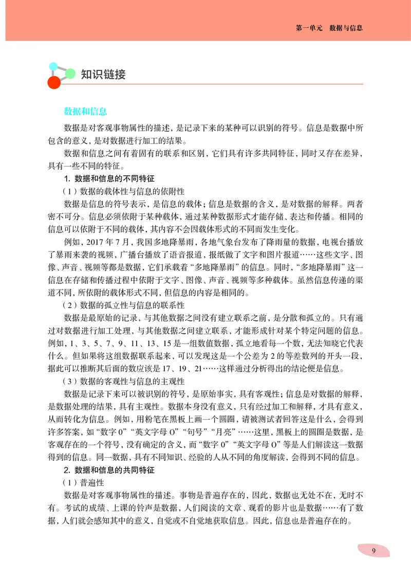 普通高中教科书&middot;信息技术必修1数据与计算(1)_高中全套电子教材及答案。_01高中电子教材全套_信息技术_沪科教版_高中年级_必修1数据与计算