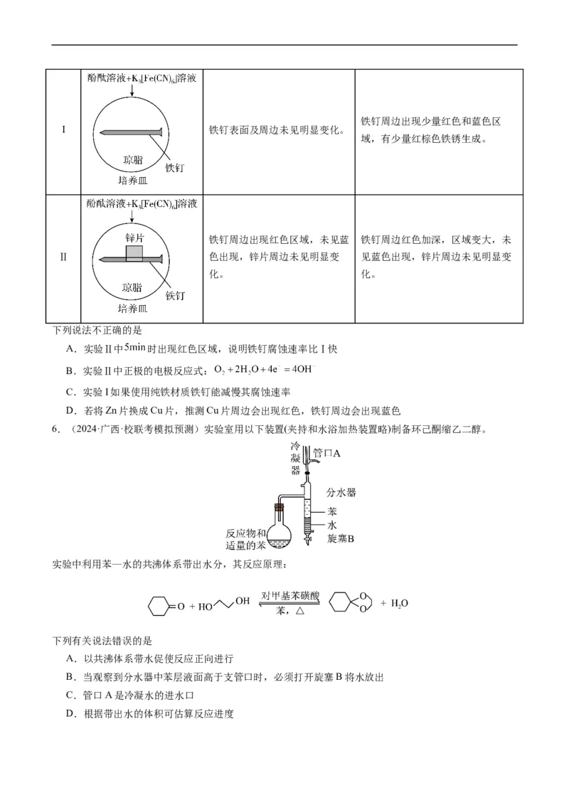 热点04化学微型实验-2024年高考化学热点&middot;重点&middot;难点专练（新高考专用）（原卷版）_05高考化学_新高考复习资料_2024年新高考资料_❤专项复习资料