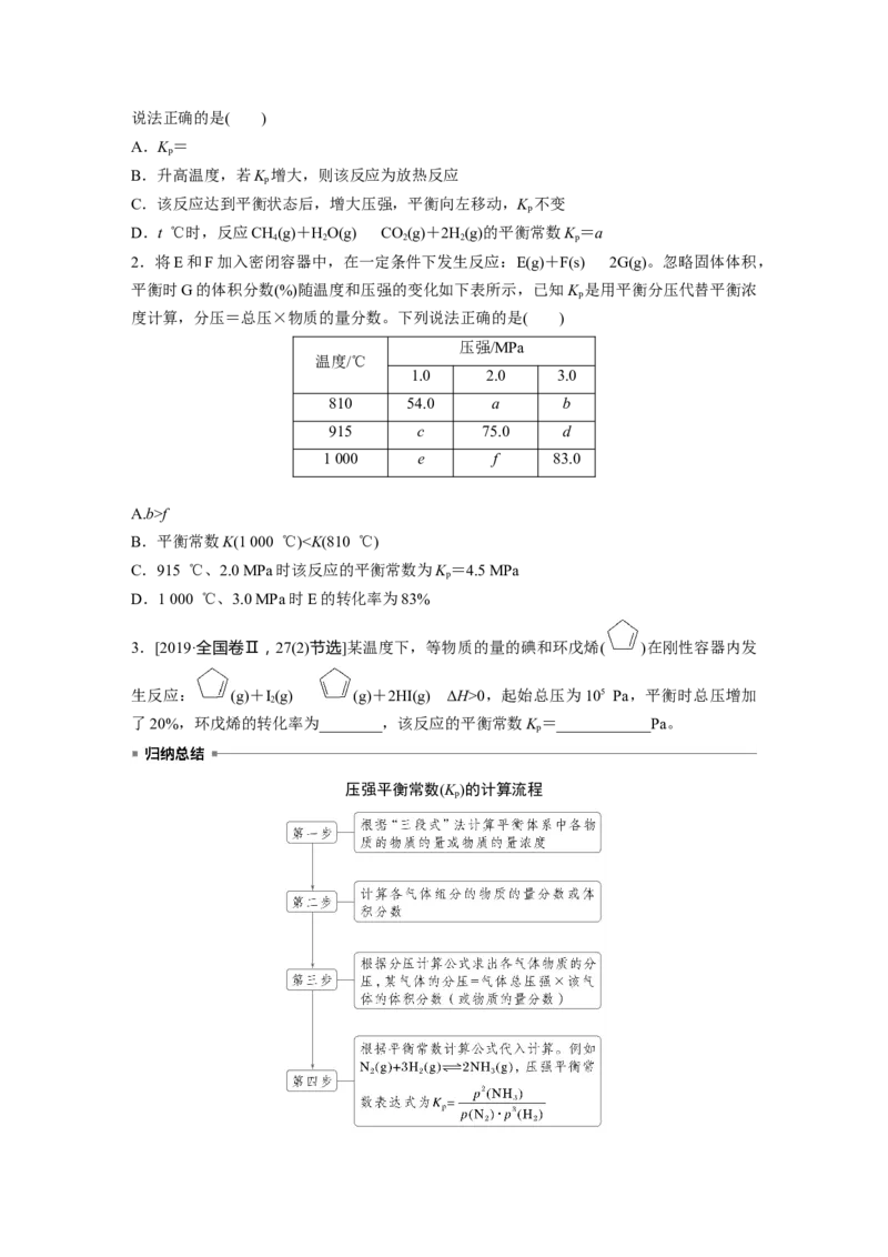 大单元四　第十一章　第47讲　化学平衡常数的综合计算_05高考化学_2025年新高考资料_一轮复习_2025大一轮复习讲义+课件（完结）_2025大一轮复习讲义化学学生用书Word版文档全书