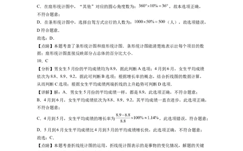 第十章《数据的收集、整理与描述》同步单元基础与培优高分必刷卷全解全析_初中数学人教版_7下-初中数学人教版_7下-初中数学人教版（旧版）赠送_07专项讲练