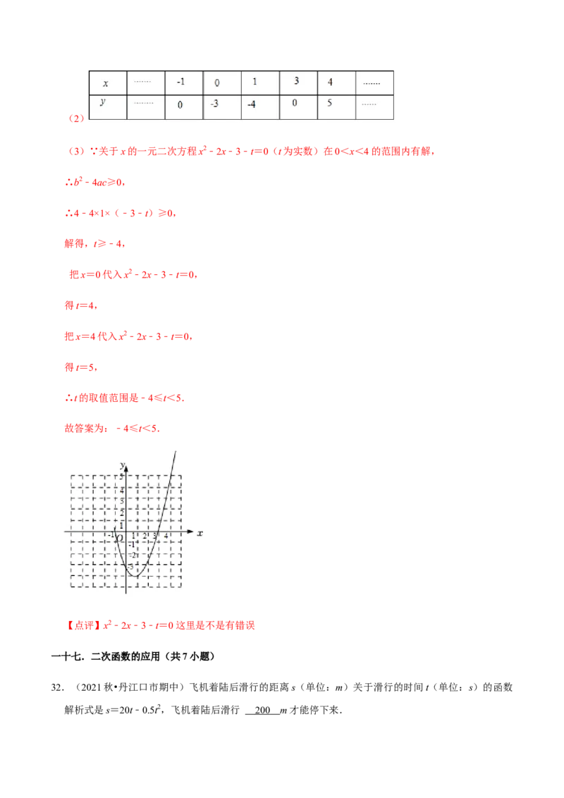 九年级上学期期中易错60题考点专练-2022-2023学年九年级数学上学期期中期末考点大串讲（人教版）（解析版）_初中数学人教版_9上-初中数学人教版_06习题试卷_7期中期末复习专题
