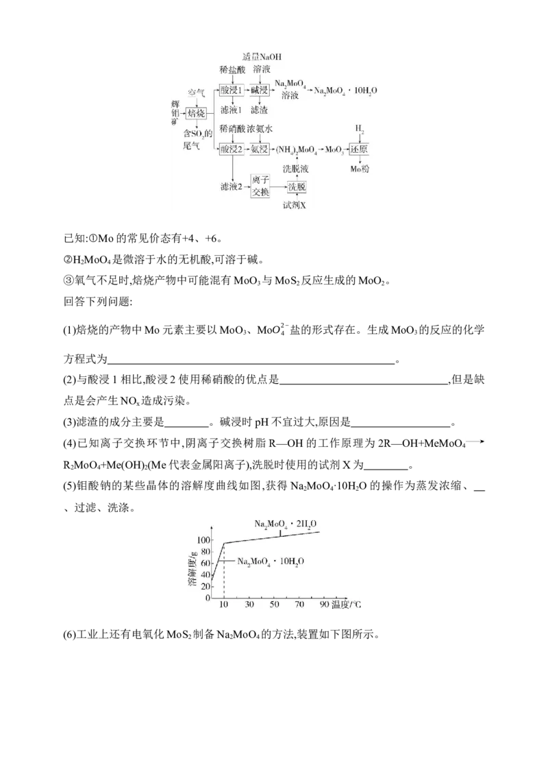 专题五　金属及其化合物（含答案）_05高考化学_2025年新高考资料_专项练习_2025高考化学专题练习（含答案）（完结）