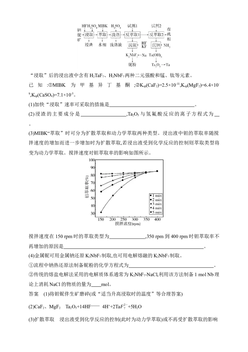 专题五　金属及其化合物（含答案）_05高考化学_2025年新高考资料_专项练习_2025高考化学专题练习（含答案）（完结）