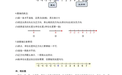 第一章有理数知识清单（解析版）_初中数学人教版_7上-初中数学人教版_7上-初中数学人教版（新版）_11知识点_（24秋季新教材）第1章有理数（知识清单）