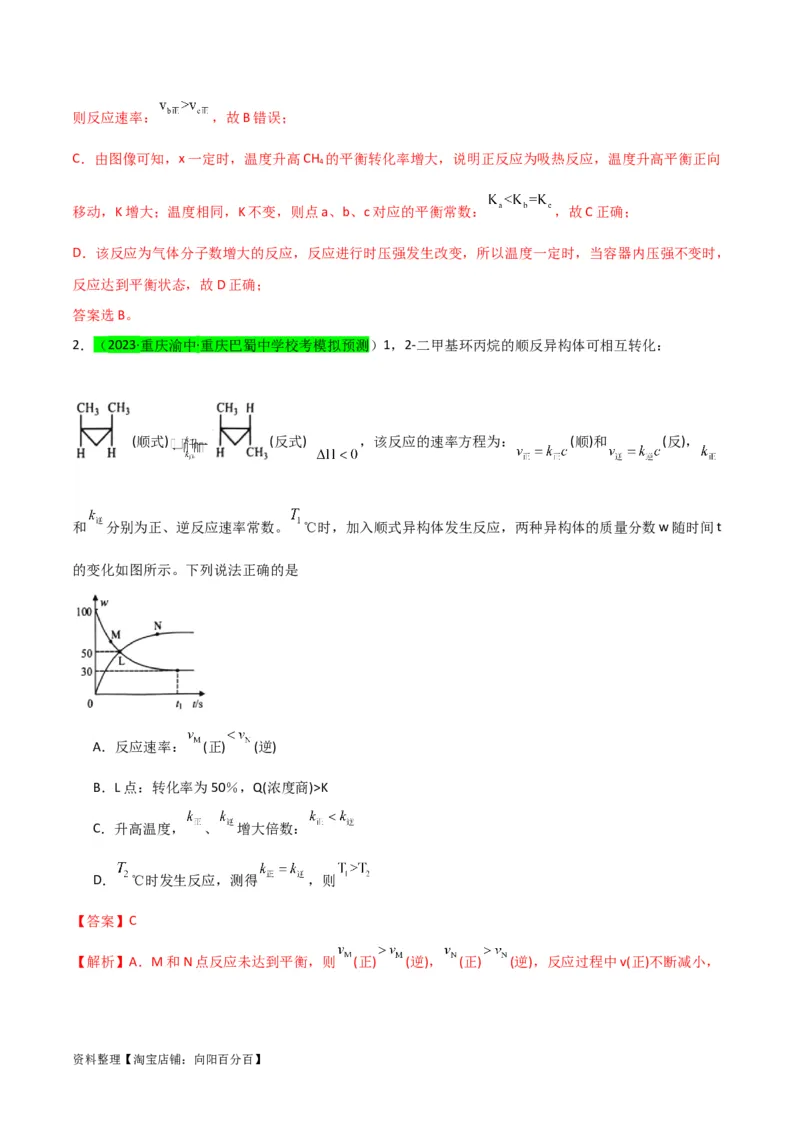 升级版微专题37新情景下的综合图象与突破（解析版）(全国版)_05高考化学_新高考复习资料_2024年新高考资料_一轮复习资料_备战2024年高考化学一轮复习考点微专题
