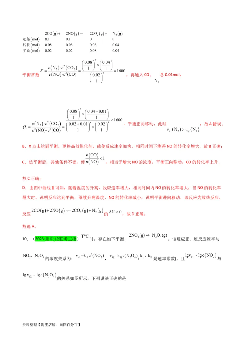 升级版微专题37新情景下的综合图象与突破（解析版）(全国版)_05高考化学_新高考复习资料_2024年新高考资料_一轮复习资料_备战2024年高考化学一轮复习考点微专题