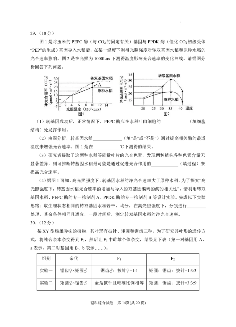 宁夏回族自治区银川一中2023届高三第一次模拟考试丨理综公众号：一枚试卷君_05高考化学_高考模拟题_新高考_宁夏回族自治区银川一中2023届高三一模理综