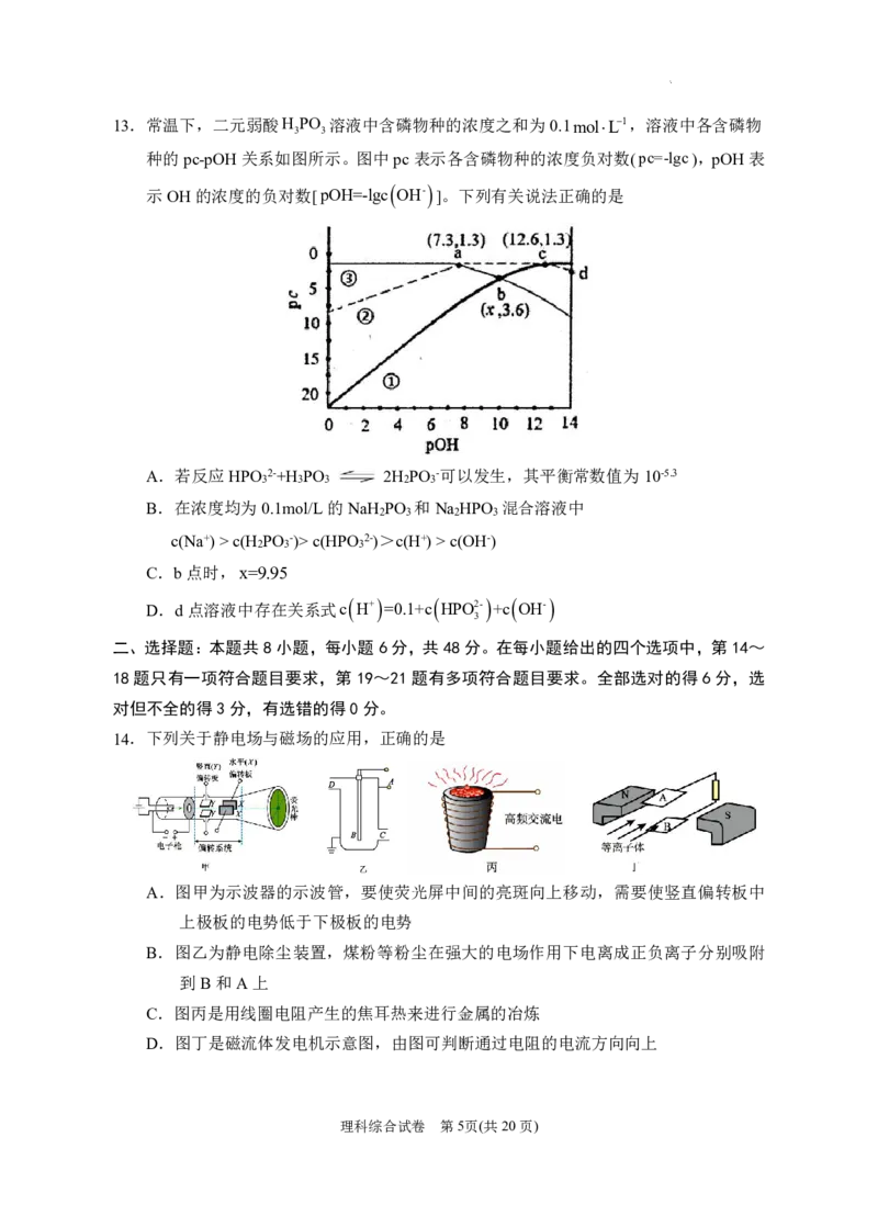宁夏回族自治区银川一中2023届高三第一次模拟考试丨理综公众号：一枚试卷君_05高考化学_高考模拟题_新高考_宁夏回族自治区银川一中2023届高三一模理综