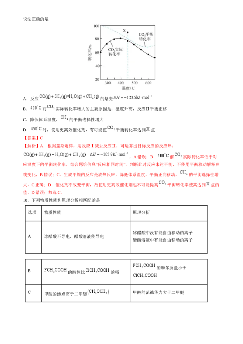 收官测试押题卷2（144）（解析版）-备战2024年高考化学抢分秘籍（新高考专用）_05高考化学_2024年新高考资料_5.2024三轮冲刺_备战2024年高考化学抢分秘籍（新高考专用）322209527