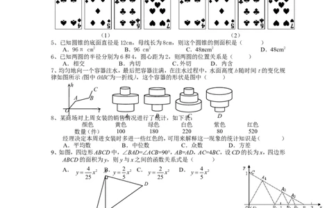 人教版九年级数学下册期中检测5附答案_初中数学人教版_9下-初中数学人教版_06习题试卷_3期中试卷_期中测试卷（第2套含答案）（共7份）