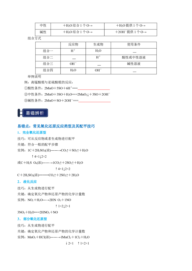 知识清单03氧化还原反应（原卷版）_05高考化学_2025年新高考资料_一轮复习_上好课2025年高考化学一轮复习知识清单3246985