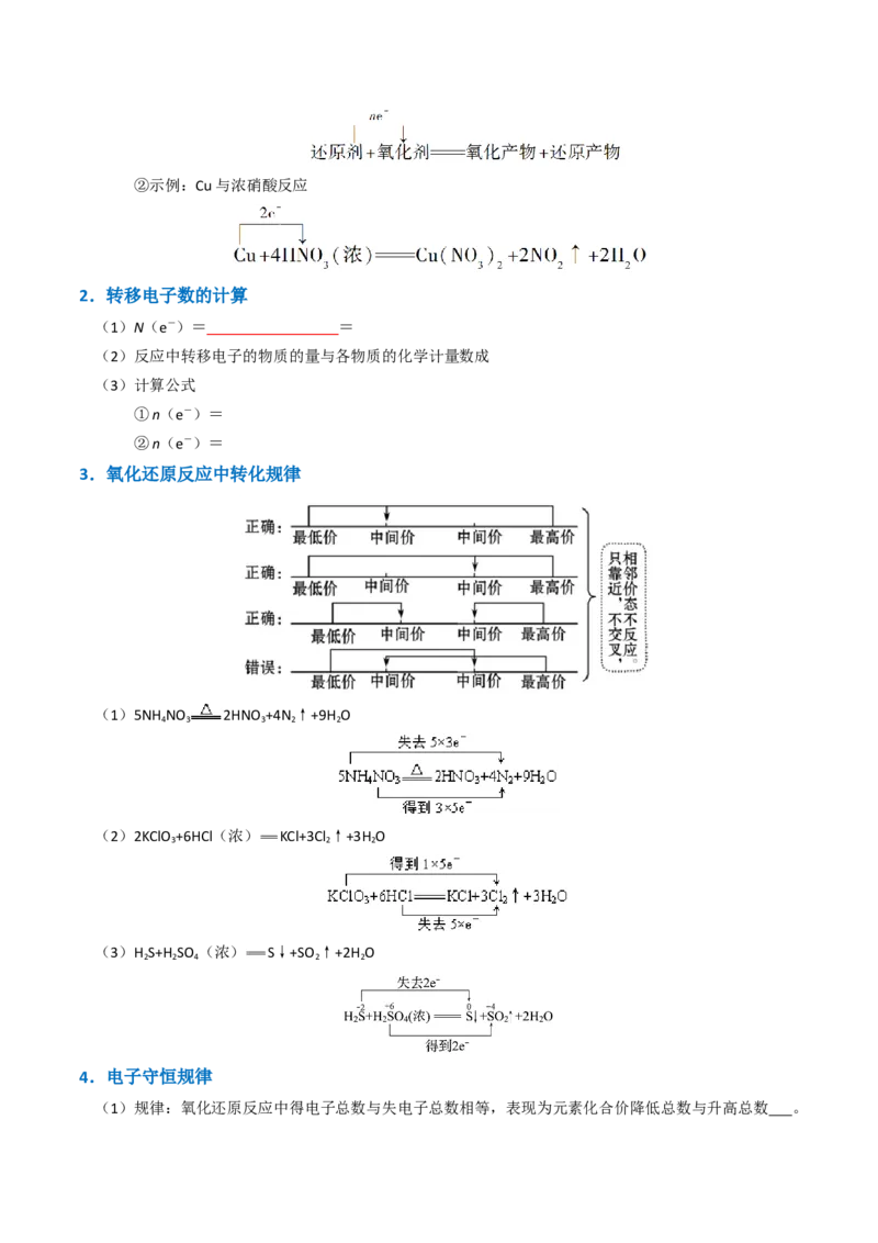 知识清单03氧化还原反应（原卷版）_05高考化学_2025年新高考资料_一轮复习_上好课2025年高考化学一轮复习知识清单3246985