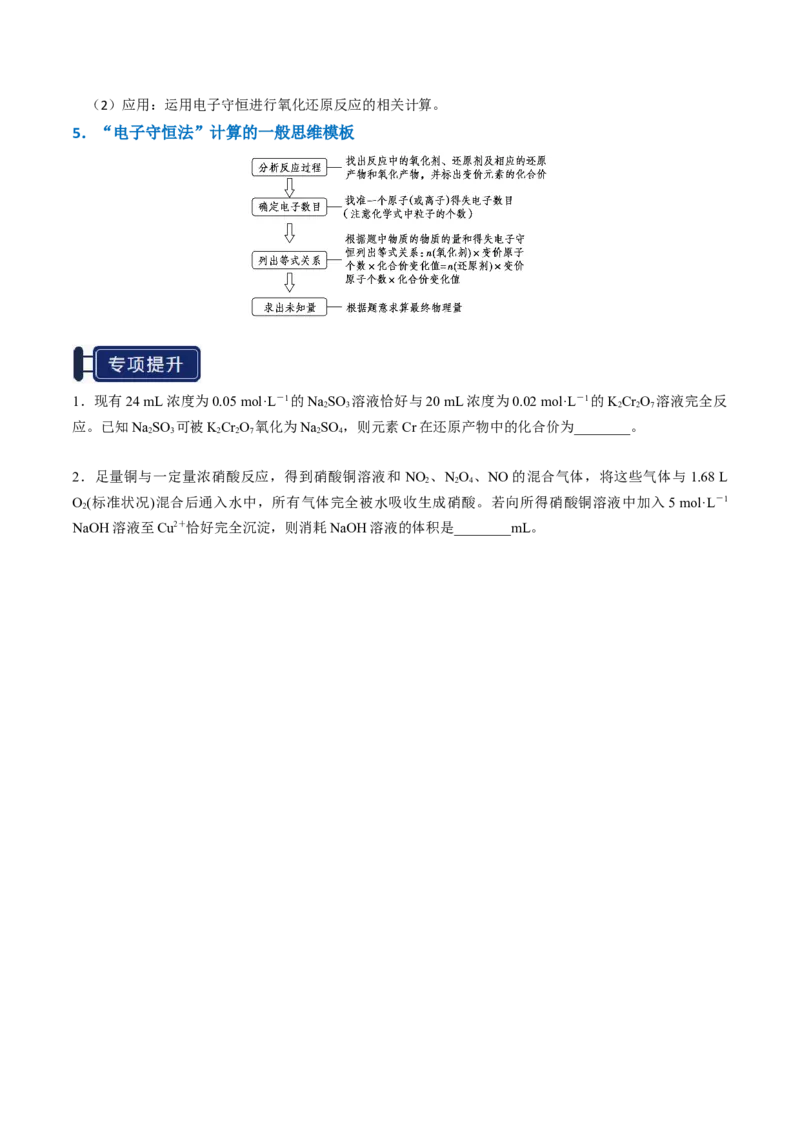 知识清单03氧化还原反应（原卷版）_05高考化学_2025年新高考资料_一轮复习_上好课2025年高考化学一轮复习知识清单3246985