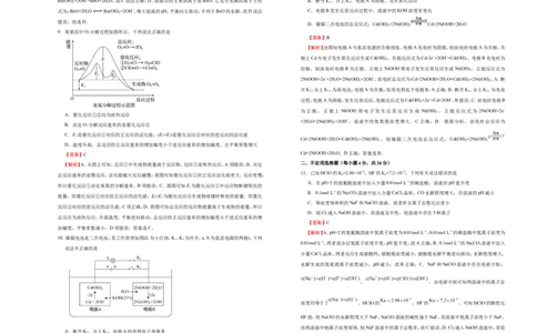 原创（新高考）2021届高考考前冲刺卷化学（九）教师版_05高考化学_新高考复习资料_2021新高考资料_2021届高考考前冲刺卷（新高考）5.31更新